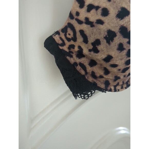 Soma Bra 34C Embraceable Enchanting Lace Demi Animal Print  Underwire - Picture 2 of 5